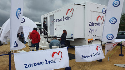 Mobilna Strefa Zdrowia w ramach projektu „Zdrowe Życie” w Częstochowie