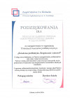 Podziękowania dla Delegatury Śląskiego OW NFZ w Częstochowie
